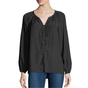 Ramy Brook Kat Lace Up Blouse